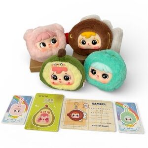 Mini Plush Pendants - Bundle of 4